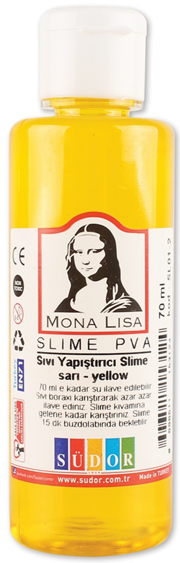 SÜDOR SLIME 70 ML SARI SL01-2