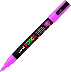 UNİ POSTER MARKÖRÜ POSCA 0.9-1.3 PC-3M PEMBE