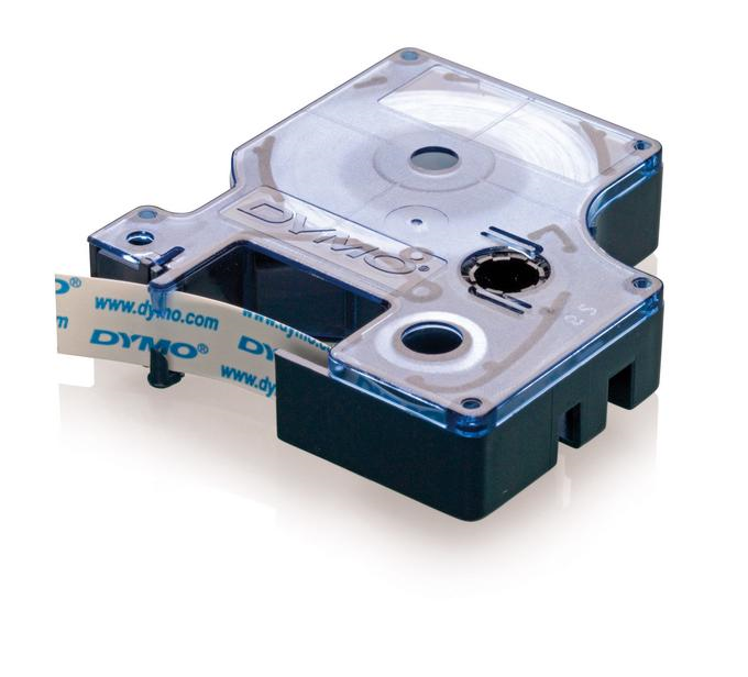 DYMO ŞERİT D1 24MM x 7MT SİYAH/BEYAZ 721010 53721