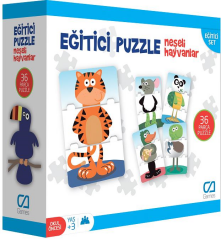 CA GAMES PUZZLE EĞİTİCİ - NEŞELİ HAYVANLAR 5028