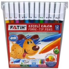FATİH KEÇELİ KALEM 12 RENK SLİM  FA34015SKK12R