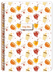 KESKİN DEFTER COFFEE A4 SPİRALLİ KARTON KAPAK 80 YP. ÇİZGİLİ 384611-99