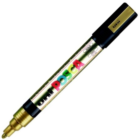 UNİ POSTER MARKÖRÜ POSCA 1.8-2.5 PC-5M ALTIN