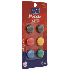 502g Mıknatıs 2cm Blisterli 6'lı Paket