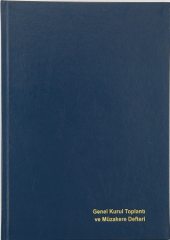 DİLMAN GENEL KURUL TOPLANTI VE MÜZAKERE DEFTERİ CİLTLİ 22.5x32 96 YP NUMARALI 5370