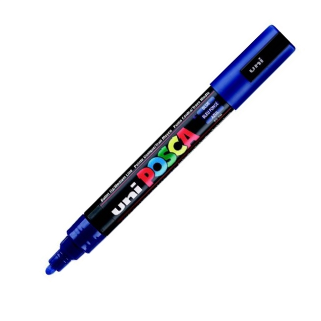 UNİ POSTER MARKÖRÜ POSCA 1.8-2.5 PC-5M MAVİ