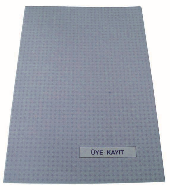 DİLMAN ÜYE KAYIT DEFTERİ KARTON KAPAK 22x31.5 40 YP 5042