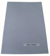DİLMAN ÜYE KAYIT DEFTERİ KARTON KAPAK 22x31.5 40 YP 5042