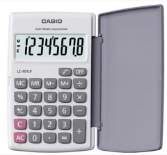 CASIO HESAP MAKİNESİ CEP TİPİ LC-401LV-WE