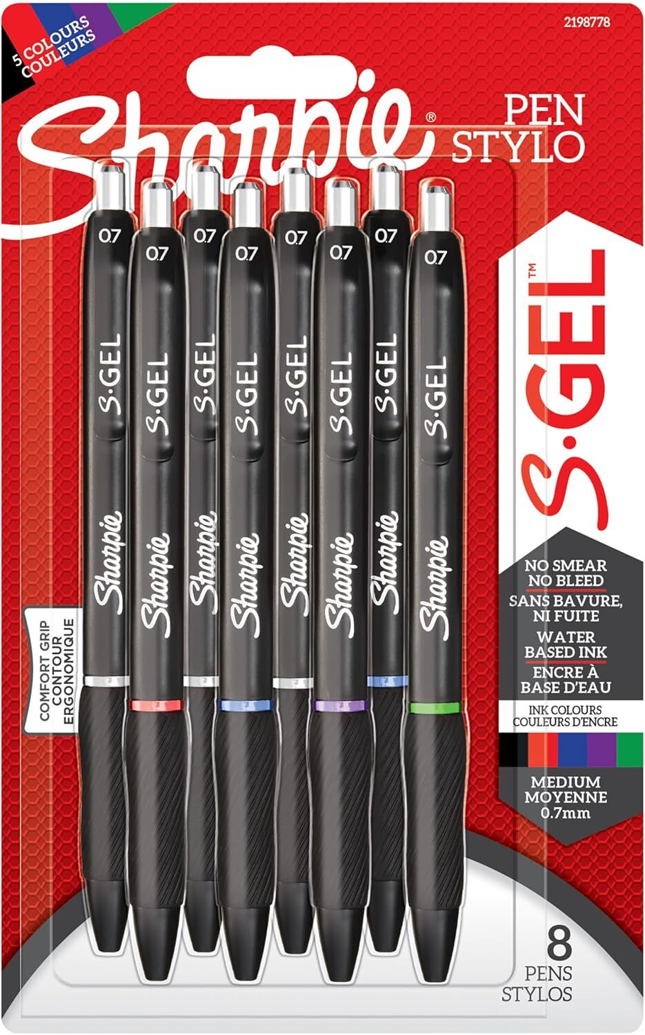 SHARPİE JEL KALEM S-GEL 0.7 8 Lİ BLS. 2198778