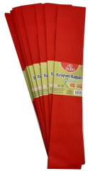 BU-BU KREPON KAĞIDI KIRMIZI 10 LU KR0004