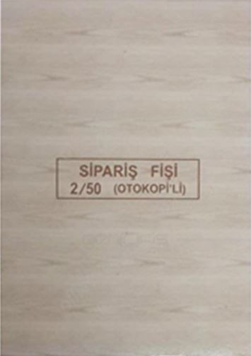 DİLMAN SİPARİŞ FİŞİ 2/50 2 NÜSHA 4206