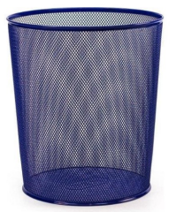 MAS ÇÖP KOVASI METAL TAM DELİKLİ 10 LT LACİVERT 854