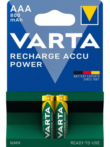 VARTA ŞARJLI  800MH 2'Lİ İNCE AAA 56703101412