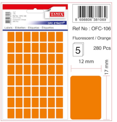 TANEX OFİS ETİKETİ OFC-106 FLORASAN TURUNCU