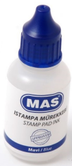 MAS ISTAMPA MÜREKKEBİ 20 ML MAVİ 463