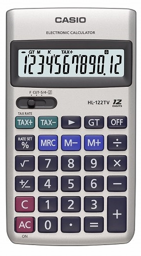 CASIO HESAP MAKİNESİ CEP TİPİ HL-122TV 12 HANE