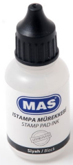 MAS ISTAMPA MÜREKKEBİ 20 ML SİYAH 462