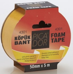 PICADOR ÇİFT TARAFLI BANT KÖPÜK ASKILI 4301 50MMX5MT KO005