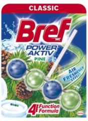 BREF KLOZET BLOĞU POWER AKTIV TEKLİ 4 TOP ÇAM KOKUSU 50 GR