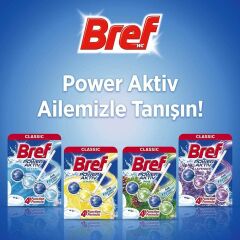 BREF KLOZET BLOĞU POWER AKTIV TEKLİ 4 TOP ÇAM KOKUSU 50 GR
