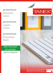 TANEX LASER ETİKET TW-2117 CD 118 X 37 MM 100 LÜ
