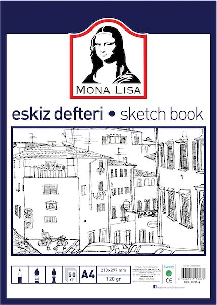 SÜDOR ESKİZ DEFTERİ A4 120g 50YP BN05-4
