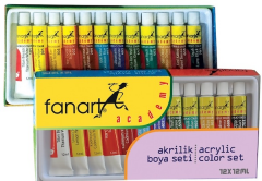 FANART ACADEMY AKRİLİK BOYA SETİ 12x12 ML F-2000.S12
