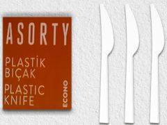 ASORTY KAŞIK ECONO SUP BEYAZ 125 MM 2000 ADET PLASTİK BIÇAK 005151