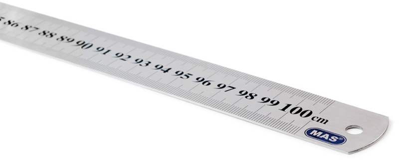 MAS CETVEL 2400 ÇELİK 100 CM