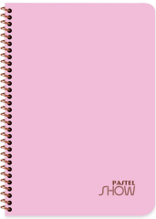 KESKİN DEFTER PASTEL SHOW A4 SPİRALLİ PP KAPAK 72 YP ÇİZGLİ 324411-99