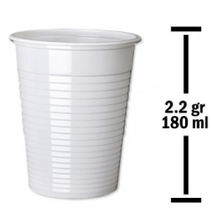 HUHTAMAKİ BARDAK PLASTİK BEYAZ 180 CC EKO OTOMAT 2.2 GR 2800 ADET 001430