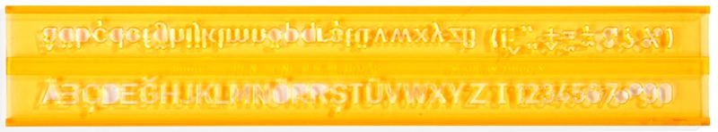 HATAS YAZI ŞABLONU TEKNİK RESİM 5 MM. 02210