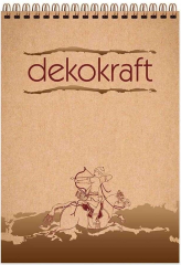 KESKİN BLOKNOT DEKOKRAFT A5 SPİRALLİ 80 YP. KARELİ 144105
