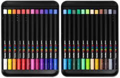 UNİ PASTEL BOYA POSCA 24 LÜ KALEM KUTU SET KPA-100/24C