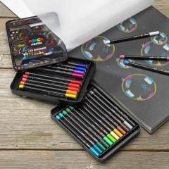 UNİ PASTEL BOYA POSCA 24 LÜ KALEM KUTU SET KPA-100/24C