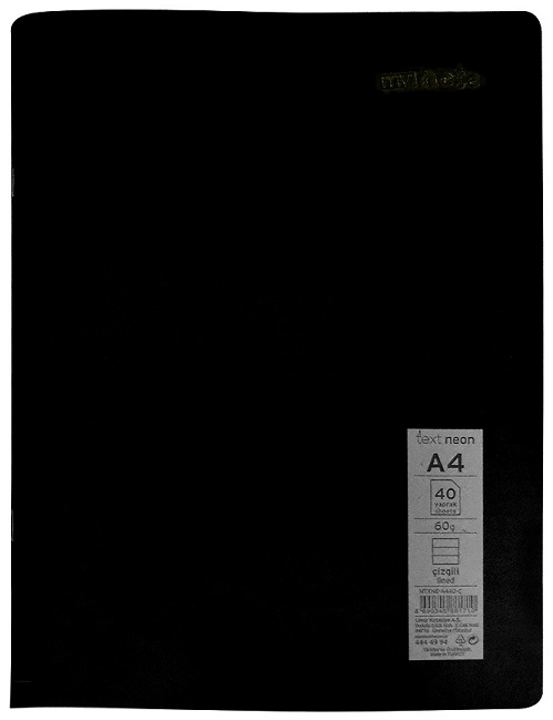 MYNOTE DEFTER TEXT NEO PP KAPAK DİKİŞLİ A4 80 YP KARELİ MTXNE-A480-K