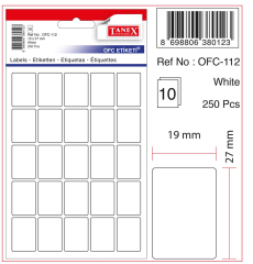 TANEX OFİS ETİKETİ OFC-112 BEYAZ
