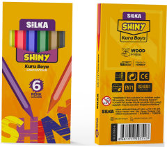 SİLKA KURU BOYA SHINY  6 LI YARIM BOY KL2.HSK6-6