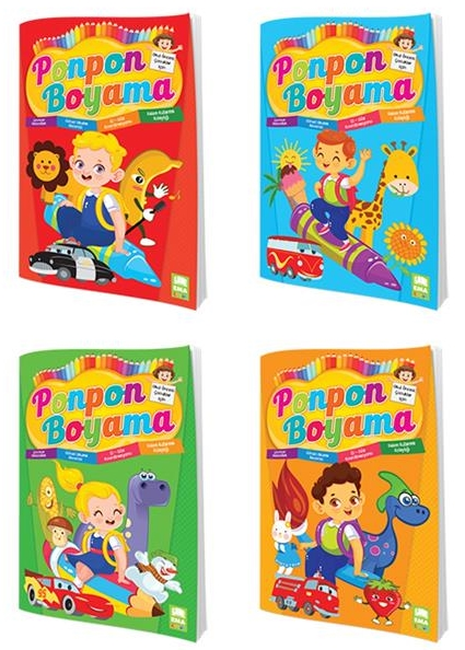 EMA ÇOCUK - PONPON BOYAMA ( 4 ÇEŞİT )