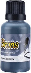 BRONS ISTAMPA MÜREKKEBİ  30 CC SİYAH BR-314