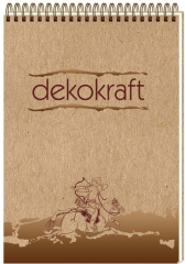 KESKİN BLOKNOT DEKOKRAFT A5 SPİRALLİ 80 YP. ÇİZGİLİ 144104