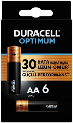 DURACELL PİL OPTIMUM 6 LI AA KALEM