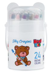KRAF KIDS PASTEL BOYA SILKY CRAYON 24 LÜ KK505