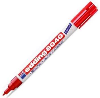 EDDING ÇAMAŞIR KALEMİ E-8040 KIRMIZI