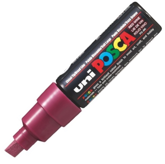 UNİ POSTER MARKÖRÜ POSCA PC-8K 8.0 ŞARAP KIRMIZI