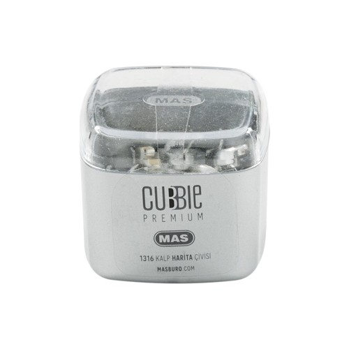 MAS HARİTA CİVİSİ CUBBİE PREM. KALP SİLVER 1316