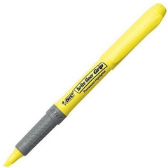 BIC FOSFORLU KALEM BRITE LINER GRIP 12 Lİ SARI 811935