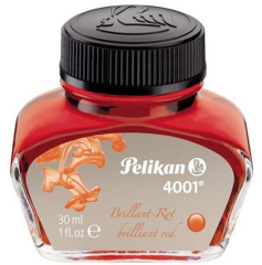 PELİKAN YAZI MÜREKKEBİ 4001 30 ML KIRMIZI 301036