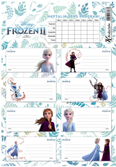 KESKİN ETİKET DERS PROGRAMLI 3 LÜ FROZEN II 220130-92